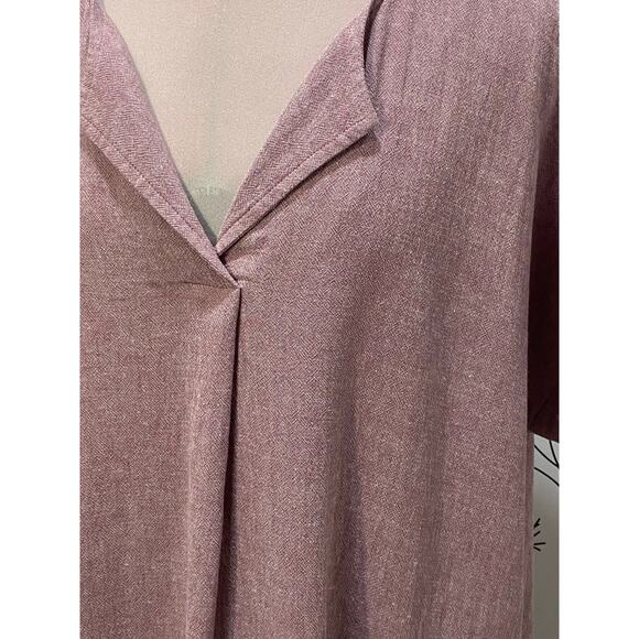 PURE JILL J.JILL Orchid Day at the Beach Linen Blend Dress SMALL Boxy Minimalist - Picture 4 of 7